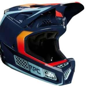 Casco Bicicleta Rampage Pro Carbon Daiz Azul 2020 Fox