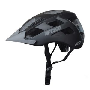 Casco Foss F7 Enduro In-Mold Matt Black-Gray, c/Luz (3 Func)