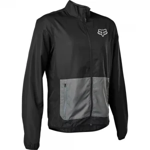 Chaqueta Cortavientos Bicicleta Ranger Negro Fox