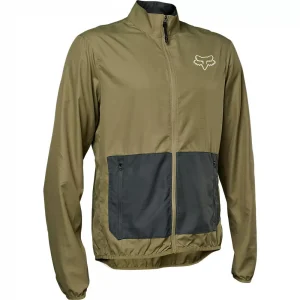 Chaqueta Cortavientos Bicicleta Ranger Café Fox